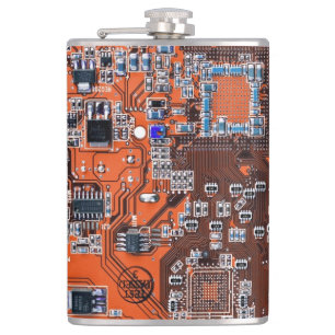 プリント回路アセンブリPCBオレンジ回路基板 フラスク