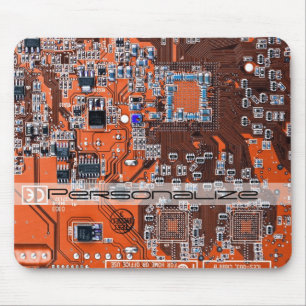 プリント回路アセンブリPCBオレンジ回路基板 マウスパッド