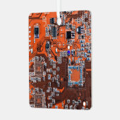 プリント回路アセンブリPCBオレンジ回路基板 メタルオーナメント (正面左)