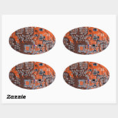 プリント回路アセンブリPCBオレンジ回路基板 楕円形シール (シート)