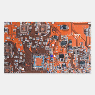 プリント回路アセンブリPCBオレンジ回路基板 長方形シール
