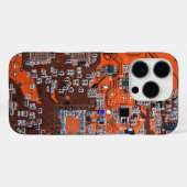 プリント回路アセンブリPCBオレンジ回路基板 Case-Mate iPhoneケース (裏面 (横))