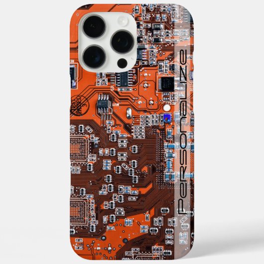 プリント回路アセンブリPCBオレンジ回路基板 Case-Mate iPhoneケース (裏面)