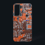 プリント回路アセンブリPCBオレンジ回路基板 SAMSUNG GALAXY S21ケース<br><div class="desc">PCB回路基板のギフトギークまたはおたくのためのギフト。私たち全員のコンピュータおたくまたはギークのための1つ。このプリント回路アセンブリPCB電子回路基板でおたくをギークする。これは、プリント回路アセンブリPCBまたは電子回路基板のクローズアップ写真である。</div>