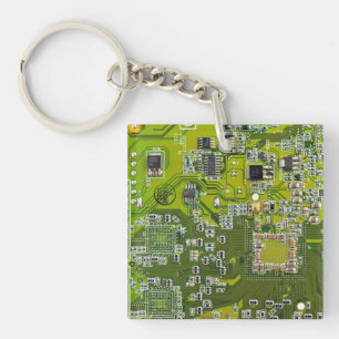 プリント回路アセンブリPCBグリーン回路基板2 キーホルダー