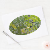 プリント回路アセンブリPCBグリーン回路基板2 楕円形シール (封筒)