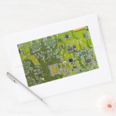 プリント回路アセンブリPCBグリーン回路基板2 長方形シール (封筒)