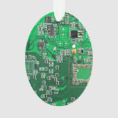 プリント回路アセンブリPCBグリーン回路基板 オーナメント (裏面)