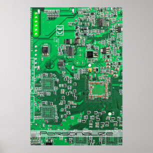 プリント回路アセンブリPCBグリーン回路基板 ポスター