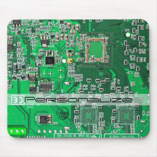 プリント回路アセンブリPCBグリーン回路基板 マウスパッド (正面)