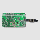 プリント回路アセンブリPCBグリーン回路基板 ラゲッジタグ (正面横)