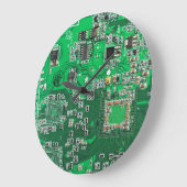 プリント回路アセンブリPCBグリーン回路基板 ラージ壁時計 (傾斜)