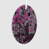 プリント回路アセンブリPCBパープル回路基板 オーナメント (正面)