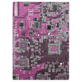 プリント回路アセンブリPCBパープル回路基板 クリップボード (裏面)