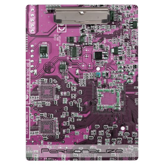 プリント回路アセンブリPCBパープル回路基板 クリップボード (正面)
