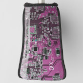 プリント回路アセンブリPCBパープル回路基板 ゴルフヘッドカバー (回転90)