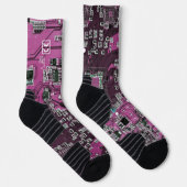 プリント回路アセンブリPCBパープル回路基板 ソックス (右)