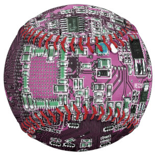 プリント回路アセンブリPCBパープル回路基板 ソフトボール
