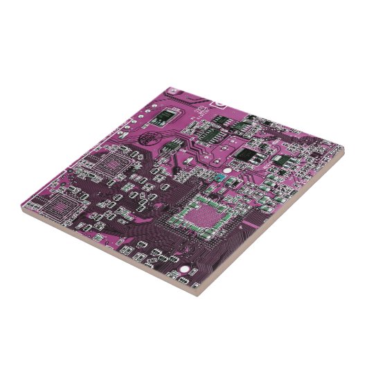 プリント回路アセンブリPCBパープル回路基板 タイル (側面)