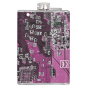 プリント回路アセンブリPCBパープル回路基板 フラスク (裏面)