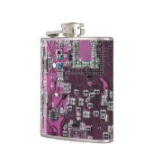 プリント回路アセンブリPCBパープル回路基板 フラスク (左)