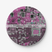 プリント回路アセンブリPCBパープル回路基板 ペーパープレート (正面)