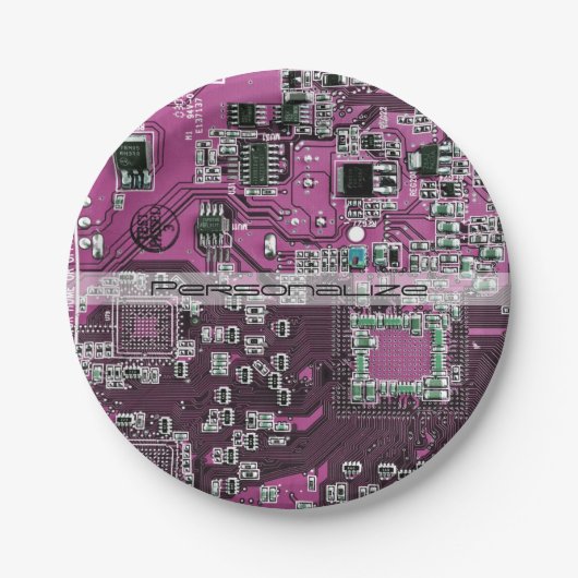 プリント回路アセンブリPCBパープル回路基板 ペーパープレート (正面)