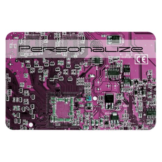 プリント回路アセンブリPCBパープル回路基板 マグネット (横)