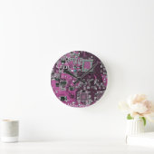 プリント回路アセンブリPCBパープル回路基板 ラウンド壁時計 (ホーム)