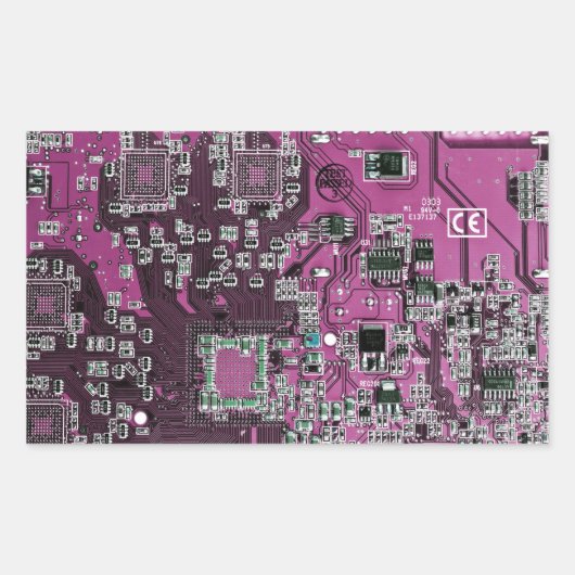 プリント回路アセンブリPCBパープル回路基板 長方形シール (正面)