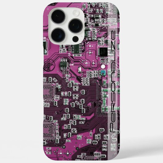 プリント回路アセンブリPCBパープル回路基板 Case-Mate iPhoneケース (裏面)
