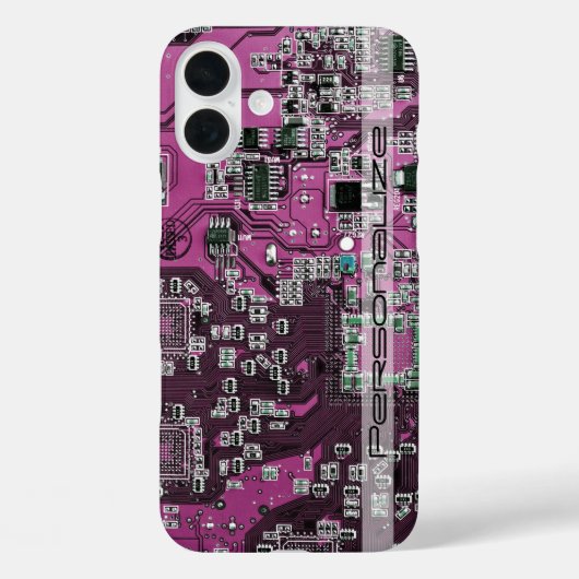 プリント回路アセンブリPCBパープル回路基板 Case-Mate iPhoneケース (裏面)