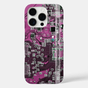 プリント回路アセンブリPCBパープル回路基板 iPhone 16 PROケース