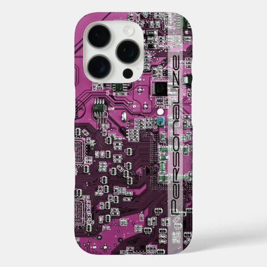 プリント回路アセンブリPCBパープル回路基板 Case-Mate iPhoneケース (裏面)