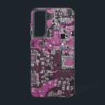 プリント回路アセンブリPCBパープル回路基板 SAMSUNG GALAXY S21ケース<br><div class="desc">PCB回路基板のギフトギークまたはおたくのためのギフト。私たち全員のコンピュータおたくまたはギークのための1つ。このプリント回路アセンブリPCB電子回路基板でおたくをギークする。これは、プリント回路アセンブリPCBまたは電子回路基板のクローズアップ写真である。</div>