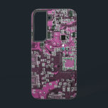 プリント回路アセンブリPCBパープル回路基板 SAMSUNG GALAXY S22ケース<br><div class="desc">PCB回路基板のギフトギークまたはおたくのためのギフト。私たち全員のコンピュータおたくまたはギークのための1つ。このプリント回路アセンブリPCB電子回路基板でおたくをギークする。これは、プリント回路アセンブリPCBまたは電子回路基板のクローズアップ写真である。</div>