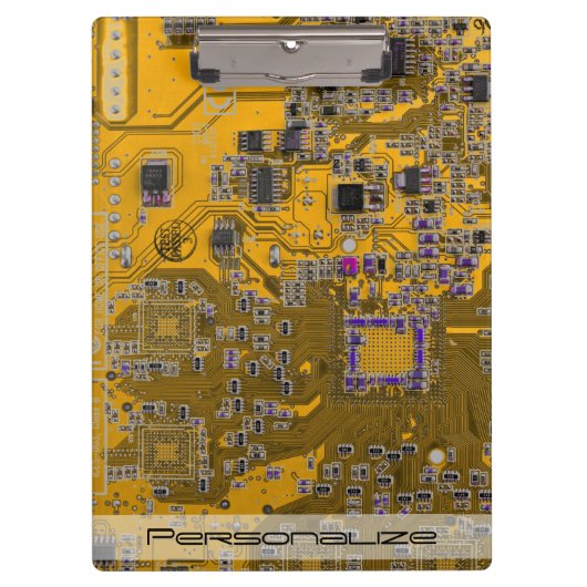 プリント回路アセンブリPCB回路基板オレンジ クリップボード (正面)