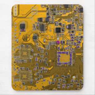 プリント回路アセンブリPCB回路基板オレンジ マウスパッド