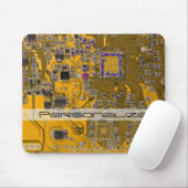プリント回路アセンブリPCB回路基板オレンジ マウスパッド (マウス)