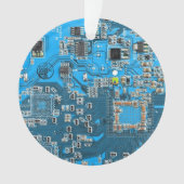 プリント回路アセンブリPCB青色回路基板 オーナメント (正面)