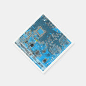プリント回路アセンブリPCB青色回路基板 スタンダードカクテルナプキン (角)