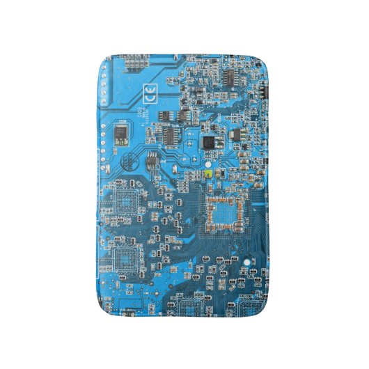 プリント回路アセンブリPCB青色回路基板 バスマット (正面縦)