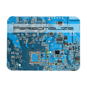 プリント回路アセンブリPCB青色回路基板 マグネット