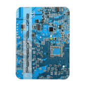 プリント回路アセンブリPCB青色回路基板 マグネット (縦)
