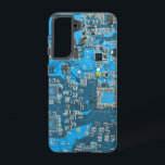 プリント回路アセンブリPCB青色回路基板 SAMSUNG GALAXY S21ケース<br><div class="desc">PCB回路基板のギフトギークまたはおたくのためのギフト。私たち全員のコンピュータおたくまたはギークのための1つ。このプリント回路アセンブリPCB電子回路基板でおたくをギークする。これは、プリント回路アセンブリPCBまたは電子回路基板のクローズアップ写真である。</div>