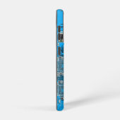 プリント回路アセンブリPCB青色回路基板 SAMSUNG GALAXYケース (右側面)