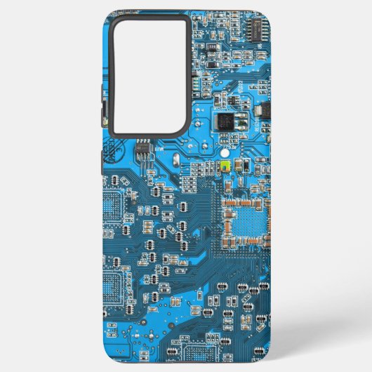 プリント回路アセンブリPCB青色回路基板 SAMSUNG GALAXYケース (裏面)