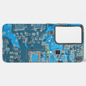 プリント回路アセンブリPCB青色回路基板 SAMSUNG GALAXYケース (裏面横)