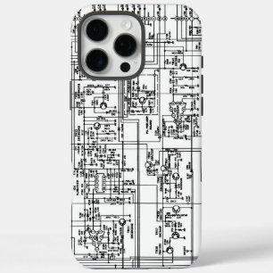 プリント基板図電子回路図 iPhone 16 PRO MAXケース