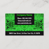 プリント基板(PCB)のモダン緑 名刺 (裏面)